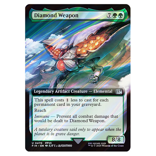Diamond Weapon 0470 card from the Magic The Gathering set Universes Beyond - Final Fantasy
