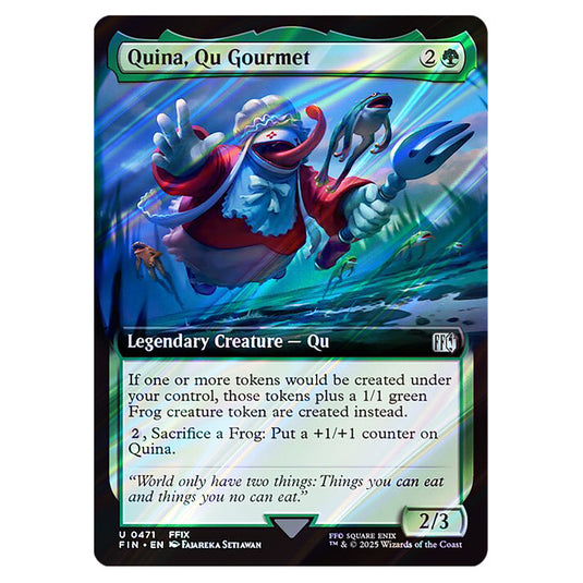 Quina, Qu Gourmet 0471 card from the Magic The Gathering set Universes Beyond - Final Fantasy