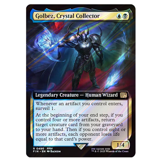 Golbez, Crystal Collector 0490 card from the Magic The Gathering set Universes Beyond - Final Fantasy