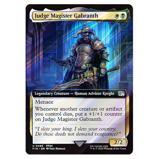 Judge Magister Gabranth 0495 card from the Magic The Gathering set Universes Beyond - Final Fantasy