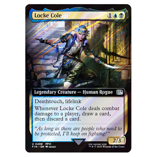 Locke Cole 0499 card from the Magic The Gathering set Universes Beyond - Final Fantasy