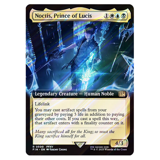 Noctis, Prince of Lucis 0500 card from the Magic The Gathering set Universes Beyond - Final Fantasy