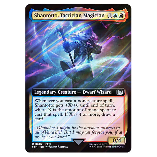 Shantotto, Tactician Magician 0507 card from the Magic The Gathering set Universes Beyond - Final Fantasy