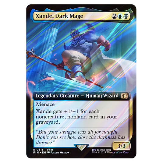 Xande, Dark Mage 0516 card from the Magic The Gathering set Universes Beyond - Final Fantasy