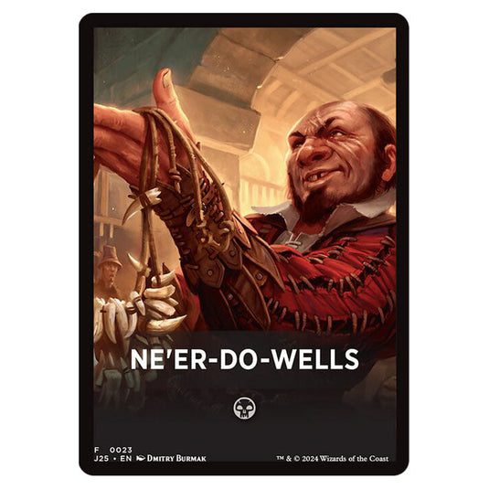 Ne'er-Do-Wells 0023 card from the Magic The Gathering set Foundations Jumpstart Front Cards