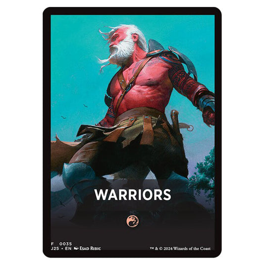 Warriors 0035 card from the Magic The Gathering set Foundations Jumpstart Front Cards