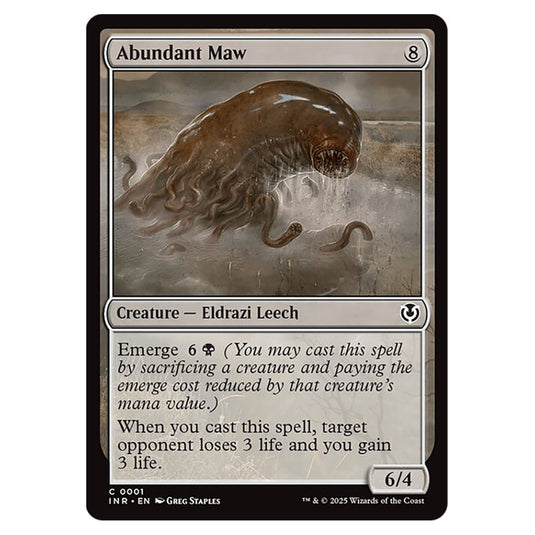 Abundant Maw 001 card from the Magic The Gathering set Innistrad Remastered