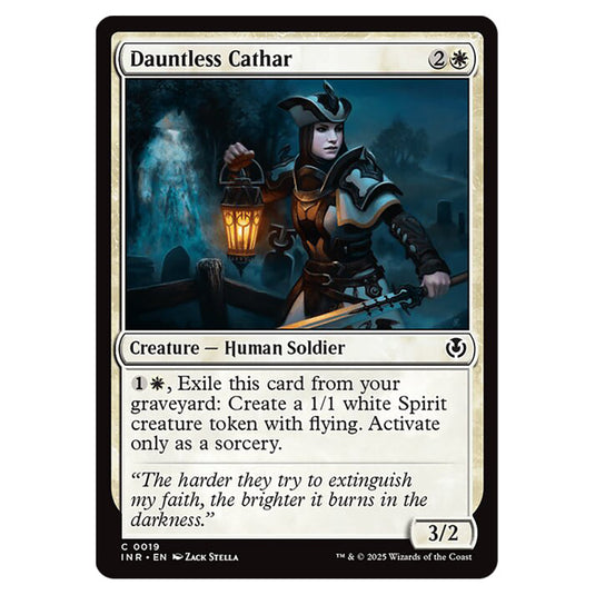 Dauntless Cathar 019 card from the Magic The Gathering set Innistrad Remastered