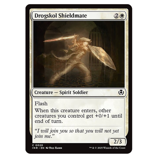Drogskol Shieldmate 020 card from the Magic The Gathering set Innistrad Remastered
