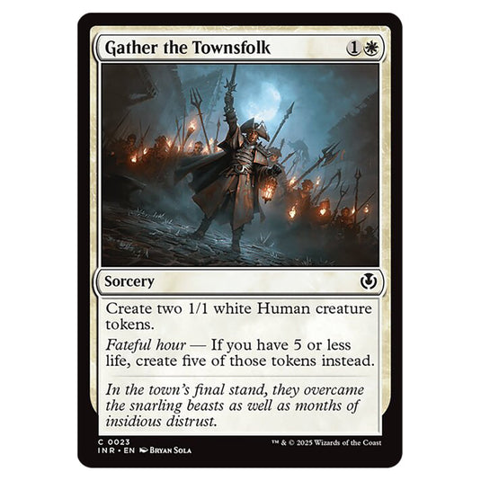 Gather the Townsfolk 023 card from the Magic The Gathering set Innistrad Remastered
