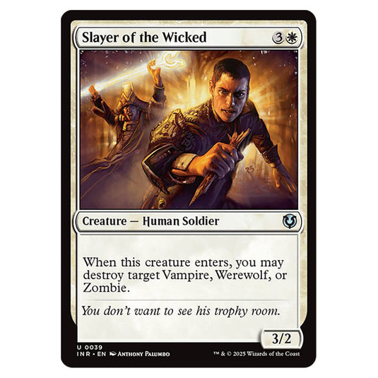 Slayer of the Wicked 039 card from the Magic The Gathering set Innistrad Remastered