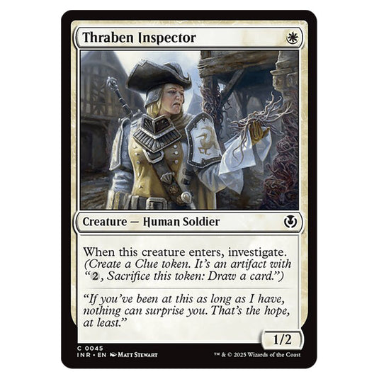 Thraben Inspector 045 card from the Magic The Gathering set Innistrad Remastered