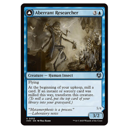 Aberrant Researcher // Perfected Form 052 card from the Magic The Gathering set Innistrad Remastered