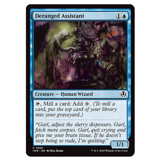 Deranged Assistant 061 card from the Magic The Gathering set Innistrad Remastered