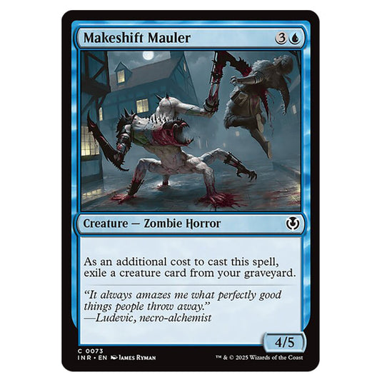 Makeshift Mauler 073 card from the Magic The Gathering set Innistrad Remastered