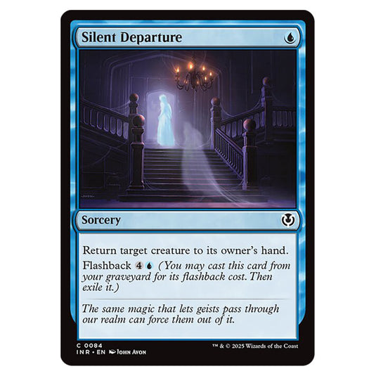 Silent Departure 084 card from the Magic The Gathering set Innistrad Remastered