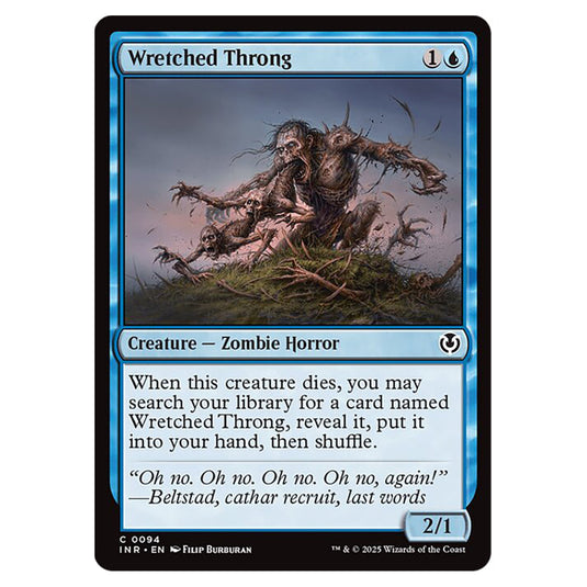 Wretched Throng 094 card from the Magic The Gathering set Innistrad Remastered