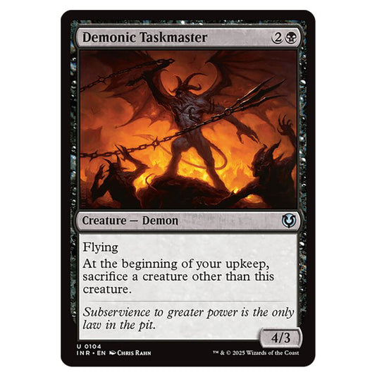 Demonic Taskmaster 104 card from the Magic The Gathering set Innistrad Remastered
