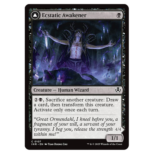 Ecstatic Awakener // Awoken Demon 107 card from the Magic The Gathering set Innistrad Remastered