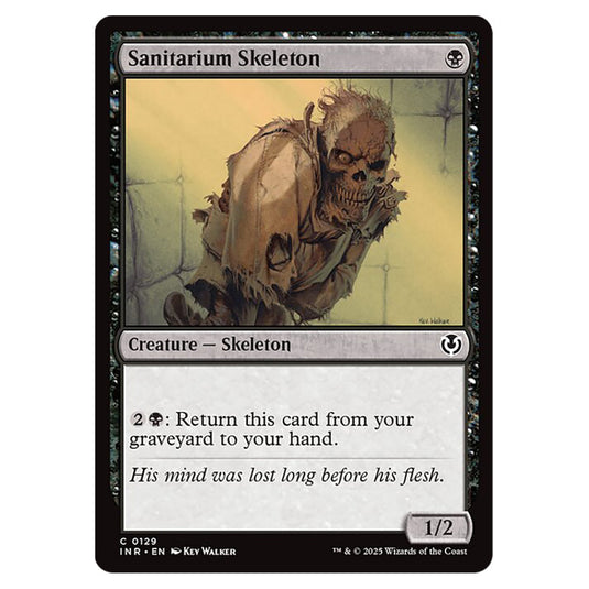 Sanitarium Skeleton 129 card from the Magic The Gathering set Innistrad Remastered