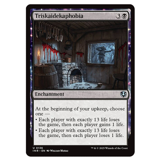 Triskaidekaphobia 136 card from the Magic The Gathering set Innistrad Remastered