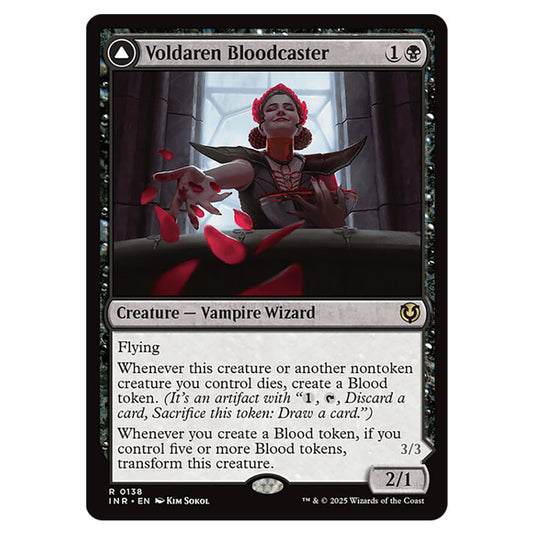 Voldaren Bloodcaster // Bloodbat Summoner 138 card from the Magic The Gathering set Innistrad Remastered