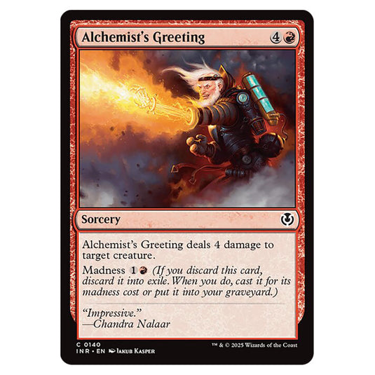 Alchemist's Greeting 140 card from the Magic The Gathering set Innistrad Remastered