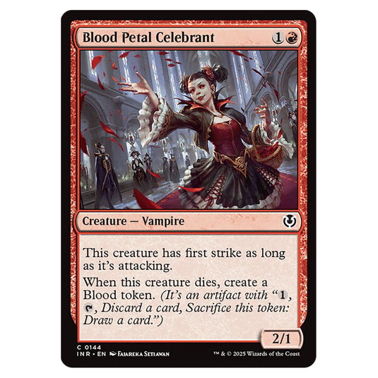 Blood Petal Celebrant 144 card from the Magic The Gathering set Innistrad Remastered