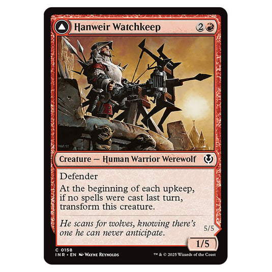 Hanweir Watchkeep // Bane of Hanweir 158 card from the Magic The Gathering set Innistrad Remastered