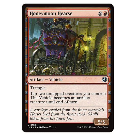 Honeymoon Hearse 159 card from the Magic The Gathering set Innistrad Remastered