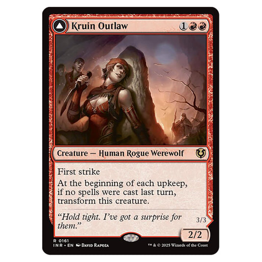 Kruin Outlaw // Terror of Kruin Pass 161 card from the Magic The Gathering set Innistrad Remastered