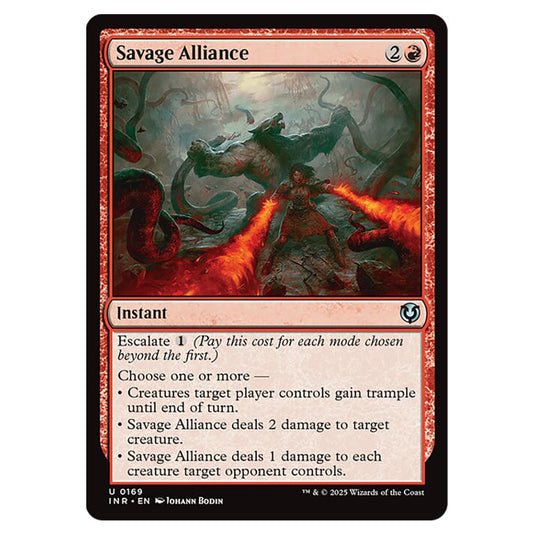 Savage Alliance 169 card from the Magic The Gathering set Innistrad Remastered