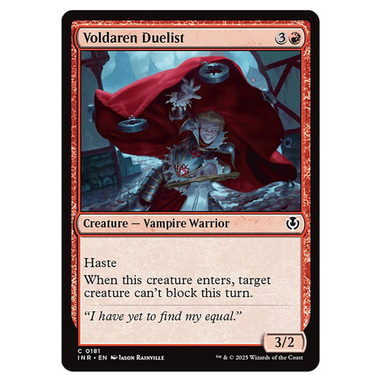 Voldaren Duelist 181 card from the Magic The Gathering set Innistrad Remastered