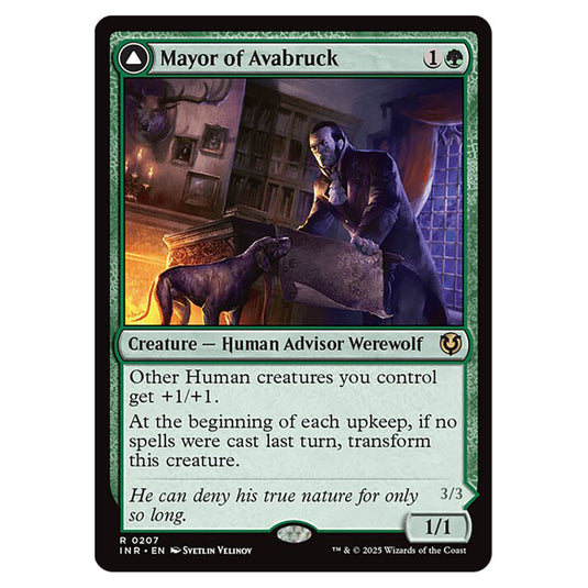 Mayor of Avabruck // Howlpack Alpha 207 card from the Magic The Gathering set Innistrad Remastered
