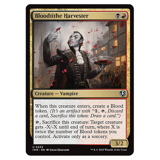 Bloodtithe Harvester 233 card from the Magic The Gathering set Innistrad Remastered