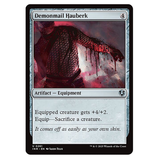 Demonmail Hauberk 261 card from the Magic The Gathering set Innistrad Remastered