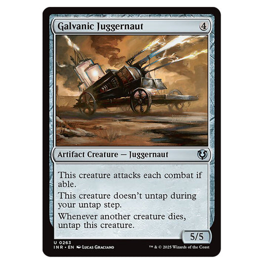 Galvanic Juggernaut 263 card from the Magic The Gathering set Innistrad Remastered