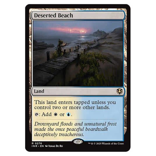 Deserted Beach 276 card from the Magic The Gathering set Innistrad Remastered