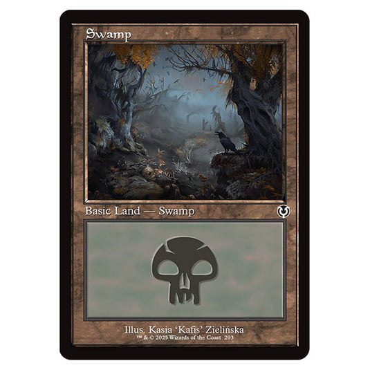Swamp 293 card from the Magic The Gathering set Innistrad Remastered