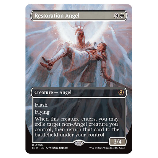 Restoration Angel 299 card from the Magic The Gathering set Innistrad Remastered