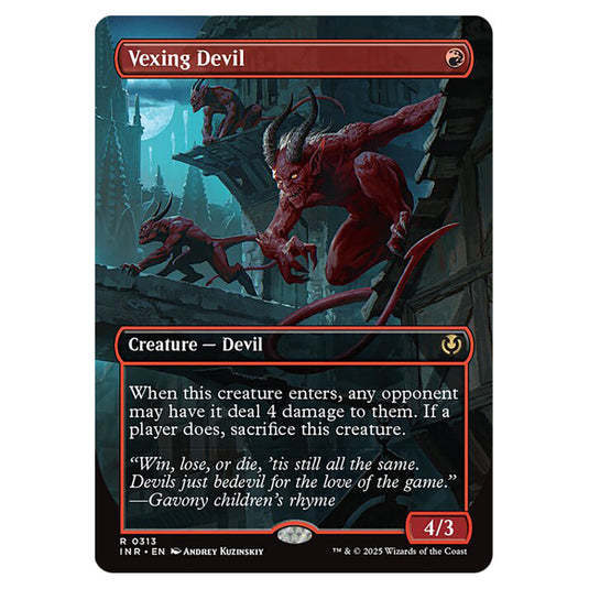 Vexing Devil 313 card from the Magic The Gathering set Innistrad Remastered
