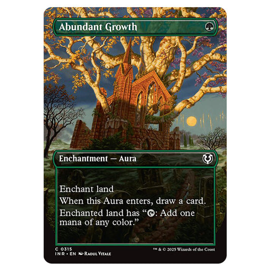 Abundant Growth 315 card from the Magic The Gathering set Innistrad Remastered