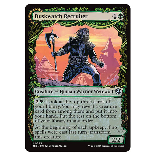 Duskwatch Recruiter // Krallenhorde Howler 323 card from the Magic The Gathering set Innistrad Remastered