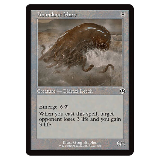Abundant Maw 329 card from the Magic The Gathering set Innistrad Remastered