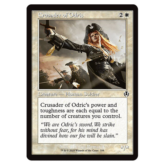 Crusader of Odric 338 card from the Magic The Gathering set Innistrad Remastered
