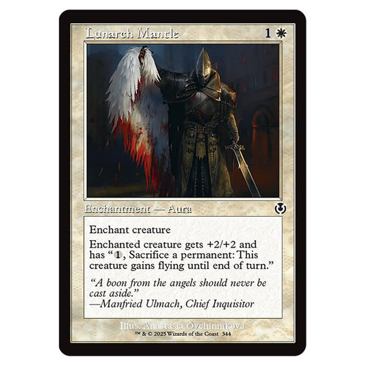 Lunarch Mantle 344 card from the Magic The Gathering set Innistrad Remastered