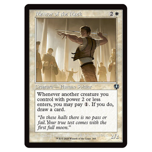 Mentor of the Meek 345 card from the Magic The Gathering set Innistrad Remastered