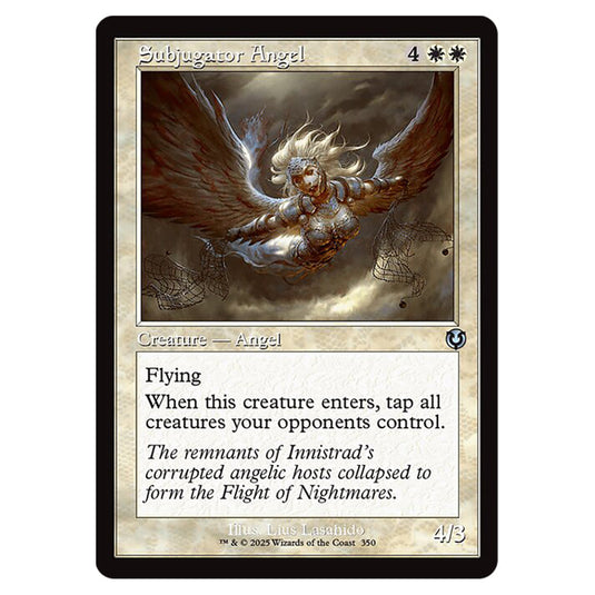 Subjugator Angel 350 card from the Magic The Gathering set Innistrad Remastered