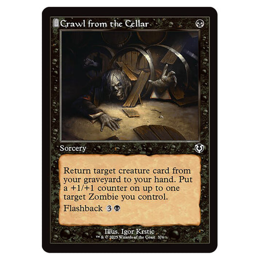 Crawl from the Cellar 376 card from the Magic The Gathering set Innistrad Remastered