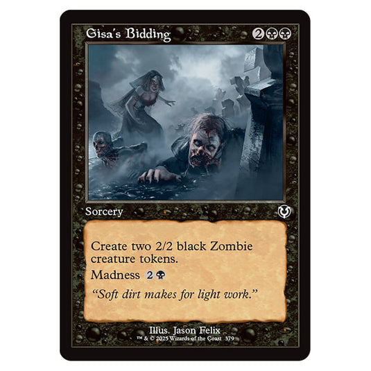 Gisa's Bidding 379 card from the Magic The Gathering set Innistrad Remastered